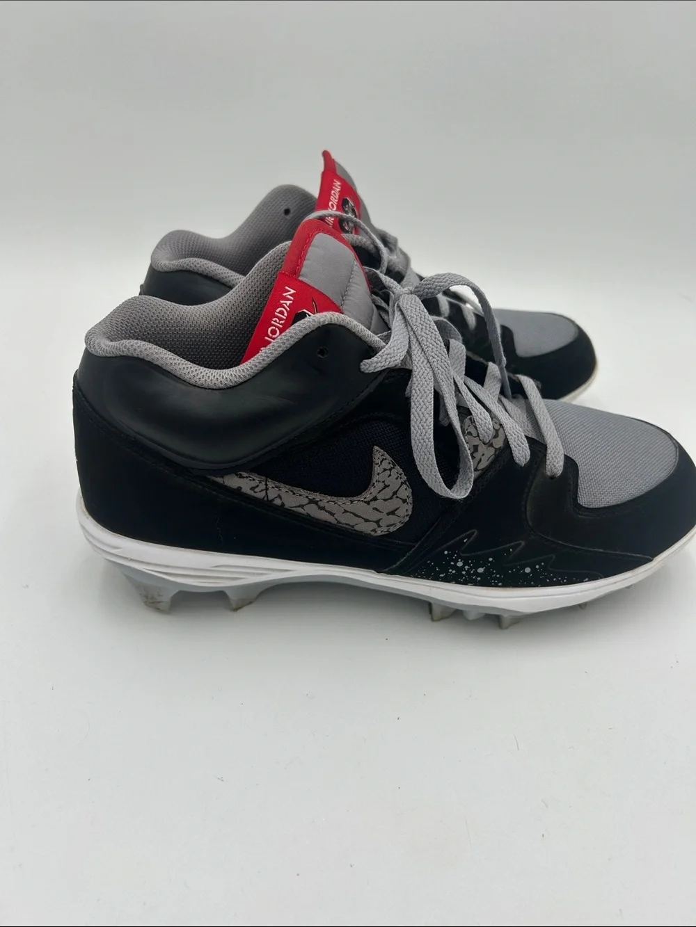 Jordan Stadium 90 Low MCS Men's Baseball Cleats (Black/Ceme) Size 10